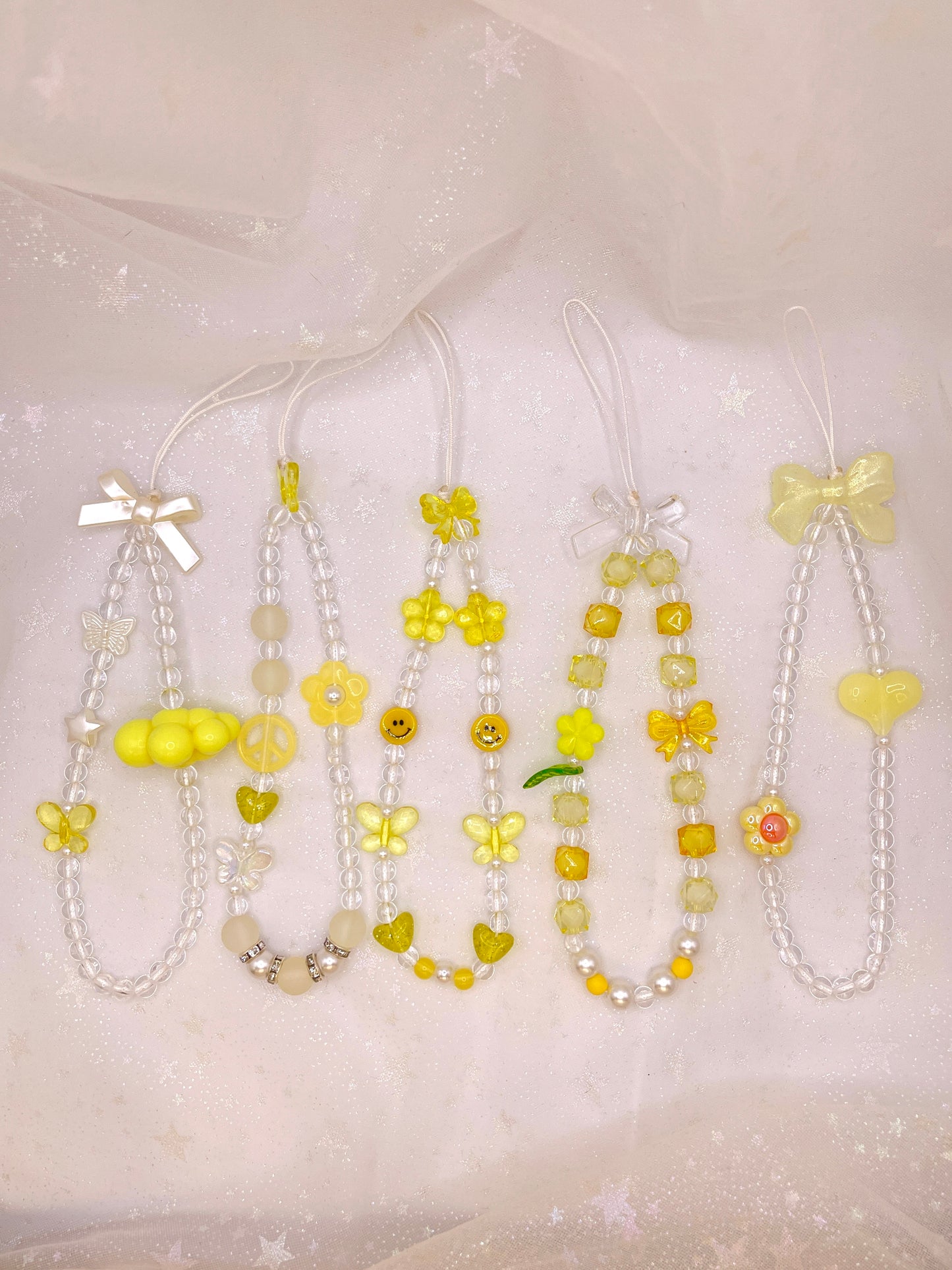 Yellow Wristlet Phone Strap