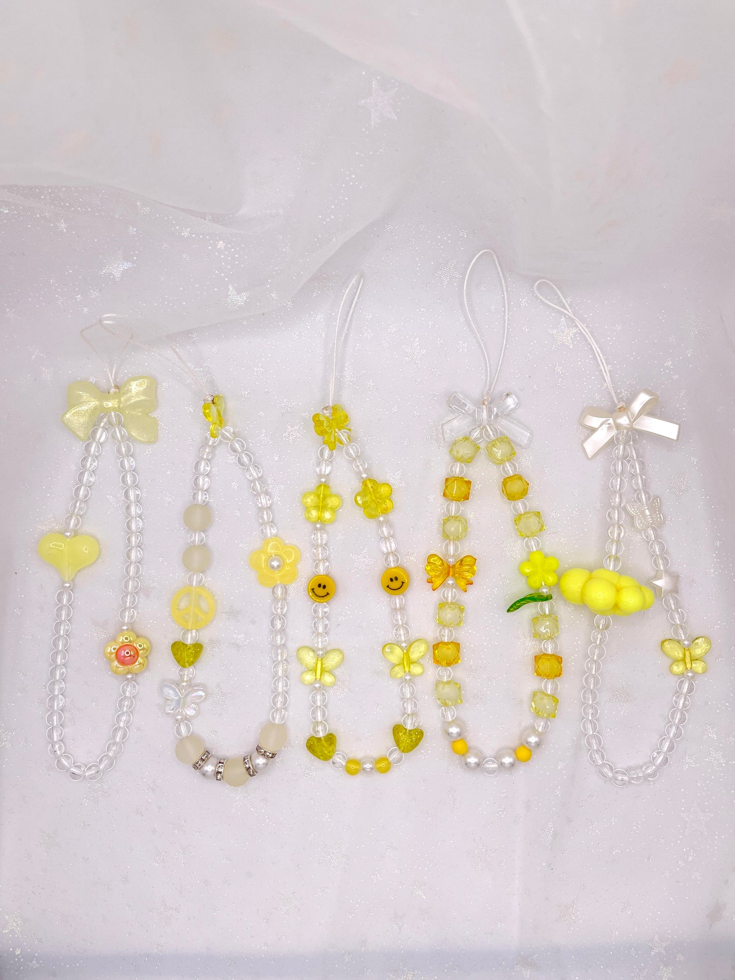 Yellow Wristlet Phone Strap